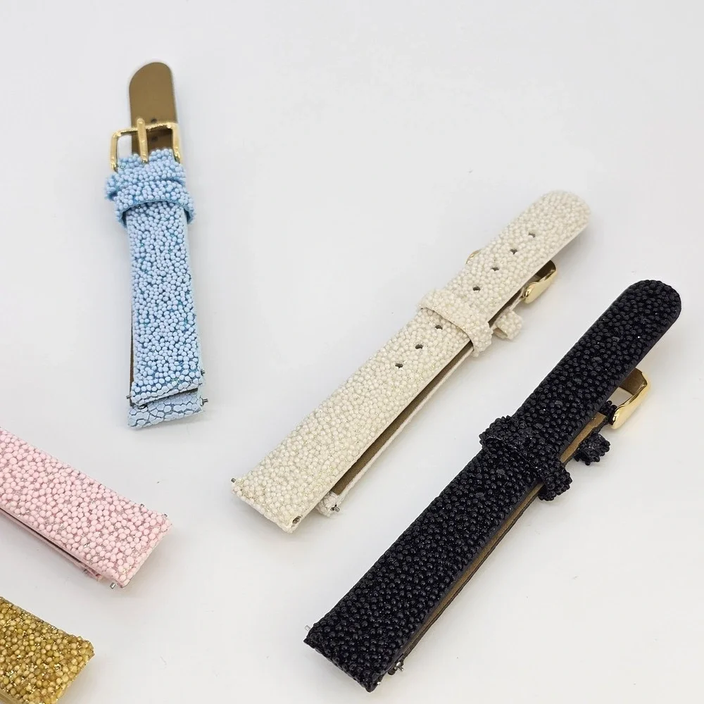 5X Invicta 16MM Multicolors Genuine Leather Band Straps Gold Buckle‎